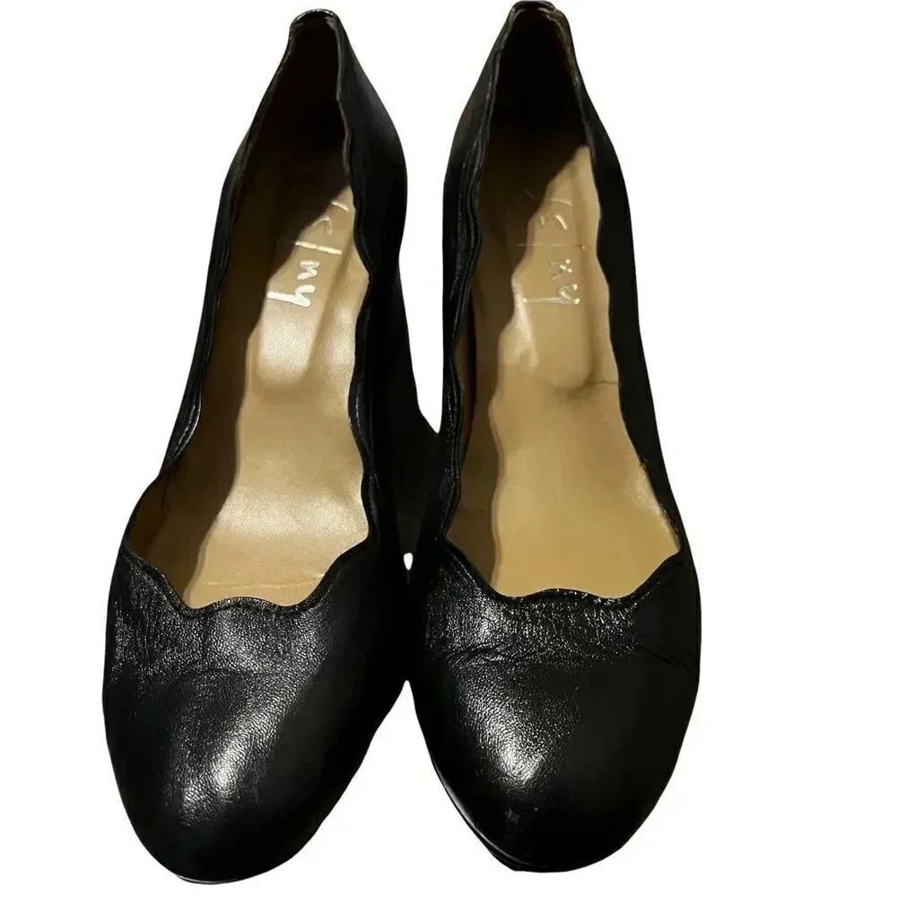 French Sole FS/NY Women’s Jigsaw Pump Black Size 8.5‎ B